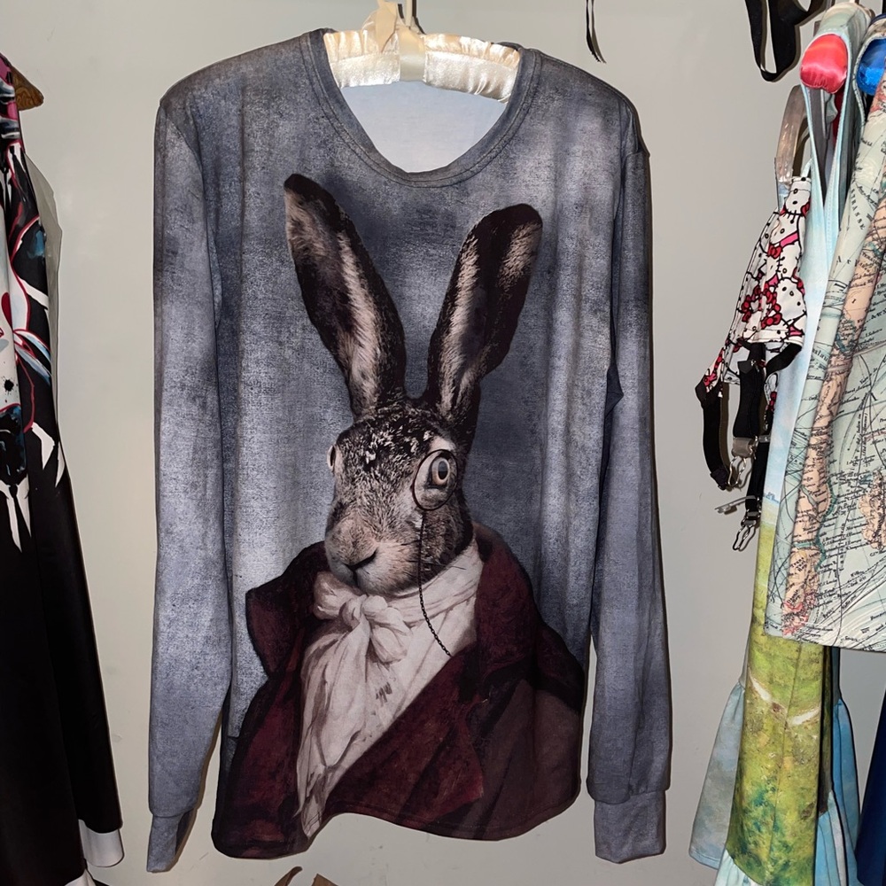 black milk long sleeve tunic top
haunted hare. how cute is that rabbit?!